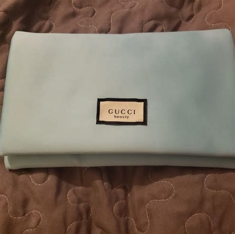 gucci beauty bag green|Gucci make up bags.